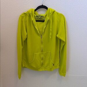 Freecity size 3 Bright Yellow Zip-Up Hoodie
